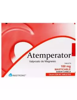 Atemperator 100 mg Caja Con 60 Tabletas Masticables