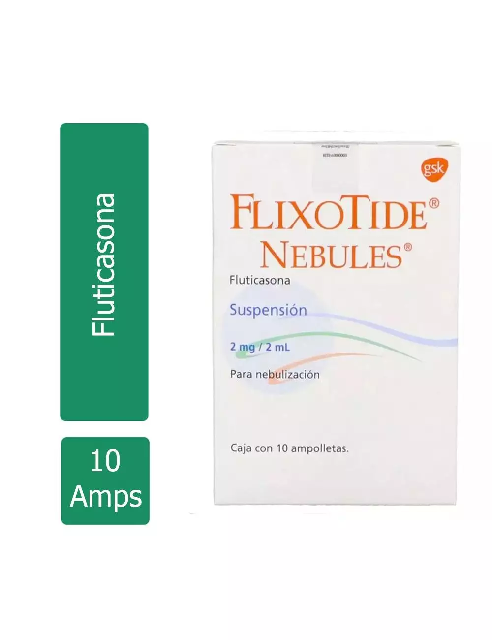 Flixotide® Nebules® 2mg/2ml (Fluticasona) - 10 Ampolletas - GlaxoSmithKline