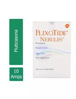 Flixotide® Nebules® 2mg/2ml (Fluticasona) - 10 Ampolletas - GlaxoSmithKline