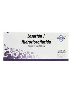 Losartán / Hidroclorotiazida 50 mg / 12.5 mg Caja Con 30 Tabletas