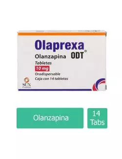 Olaprexa ODT® 10 mg (Olanzapina) - 14 Tabletas Orodispersables - Sun Pharma