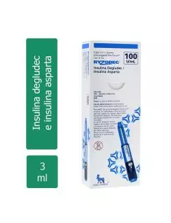 Ryzodeg Solución 70 U/ 30 U mL Pluma Inyector de 3 mL RX3