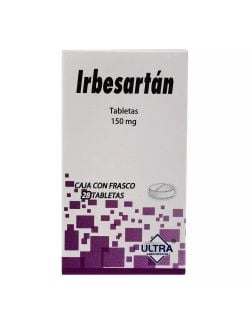 Irbesartan 150 mg. 28 Tabletas