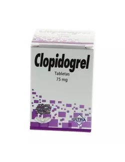 Clopidogrel 75 mg. 14 Tabletas