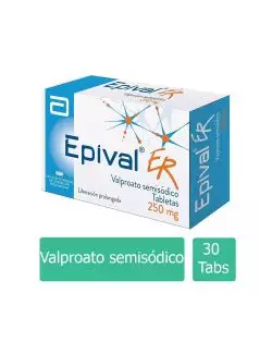 Epival ER 250 mg Caja Con 30 Tabletas