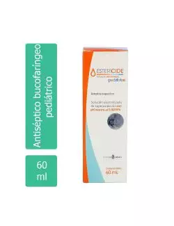 Estericide Antiséptico Bucofaríngeo Solución Pediátrica Caja Con Frasco 60 mL