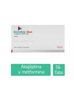 Incresina® Duo 12.5 mg/500 mg (Alogliptina/Metformina) | 56 Tabletas | Takeda