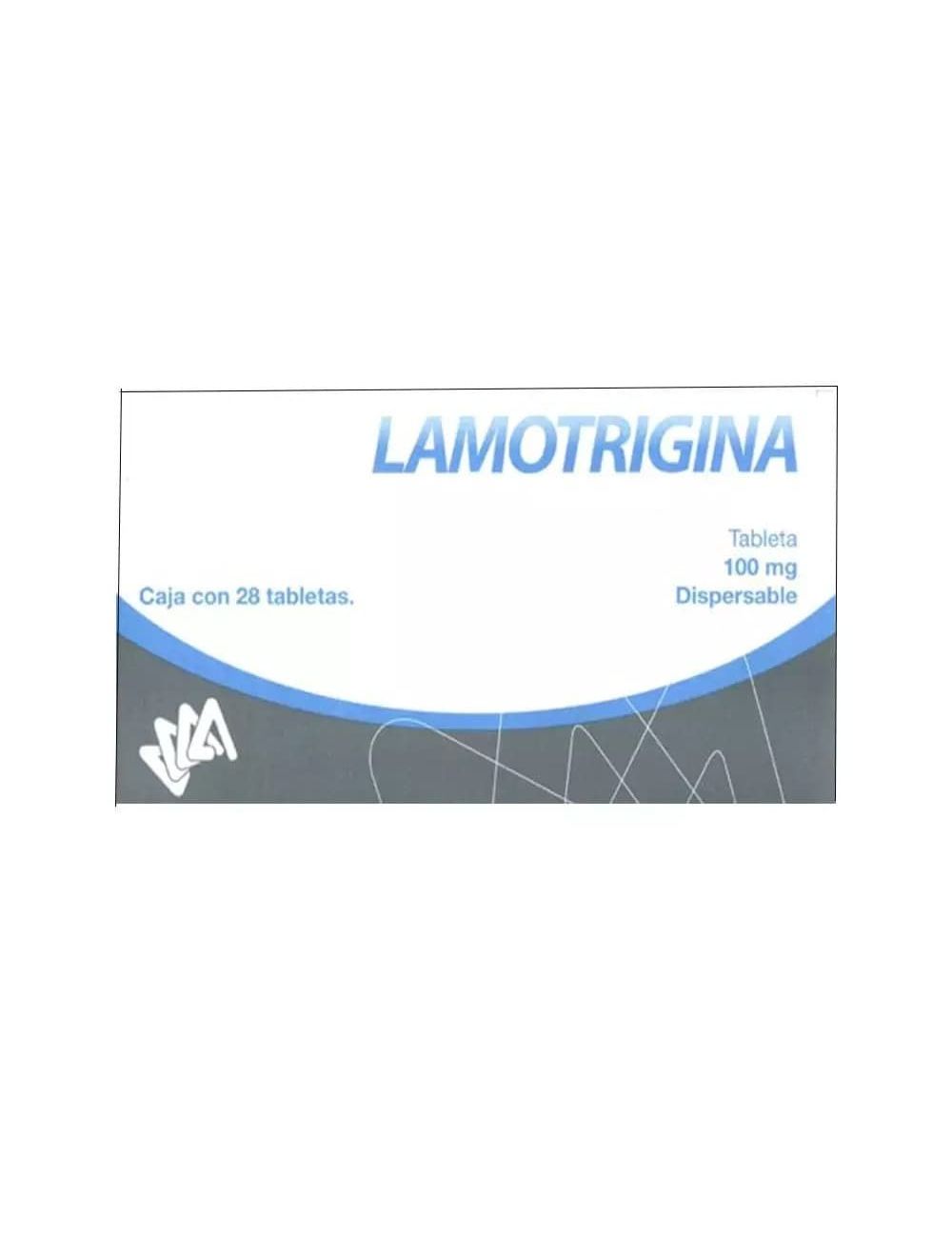 Lamotrigina 100mg. 28 Tabletas