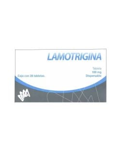 Lamotrigina 100mg. 28 Tabletas