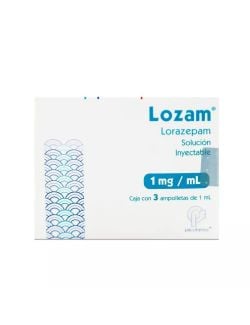 Lozam 1mg. ml. Sol Iny C 3 Amp - RX1 - RX3