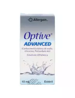 Optive Advanced Solución Oftálmica Estéril Caja Con Frasco Con 10 mL