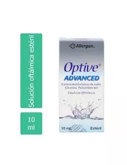 Optive Advanced Solución Oftálmica Estéril Caja Con Frasco Con 10 mL