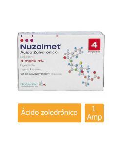 Nuzolmet 4 mg / 5 mL Caja Con 1 Ampolleta
