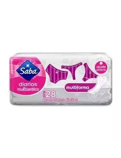 Saba Pantiprotectores Multiforma Con 28 Piezas