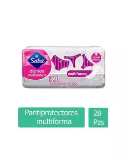 Saba Pantiprotectores Multiforma Con 28 Piezas