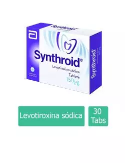 Synthroid 150 mcg Caja Con 30 Tabletas