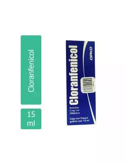 Cloranfenicol Oftálmico 5 mg/mL Caja Con Frasco Gotero - RX3