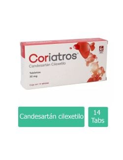 Coriatros® 32 mg - Caja con 14 Tabletas | Candesartán Cilexetilo | Siegfried Rhein