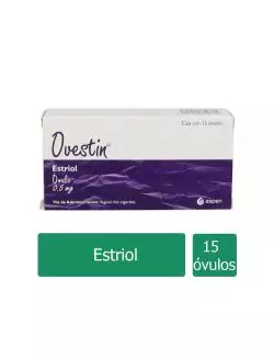 Ovestin® 0.5 mg - Caja con Óvulos Vaginales | Estriol | Laboratorio Aspen