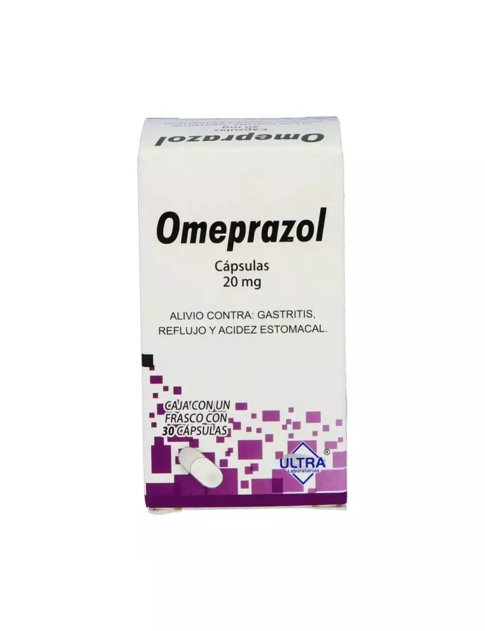 Omeprazol 20 mg Caja Con Frasco Con 30 Cápsulas