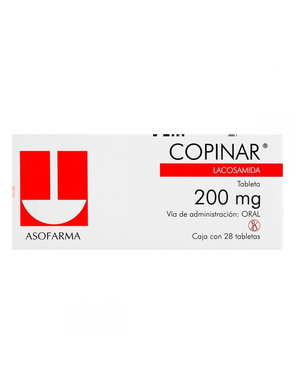 Copinar 200 mg Caja Con 28 Tabletas