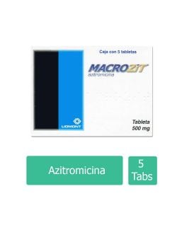 Macrozit 500 mg Caja Con 5 Tabletas RX2