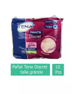 Panal Tena Discret Gde C 10