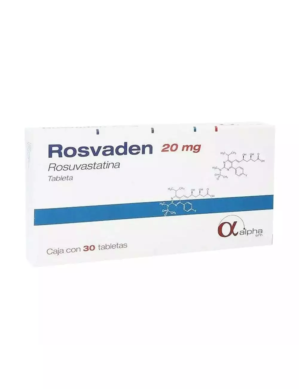 Rosvaden 20 mg Con 30 Tabletas