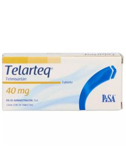 Telarteq 40 mg Caja Con 14 Tabletas