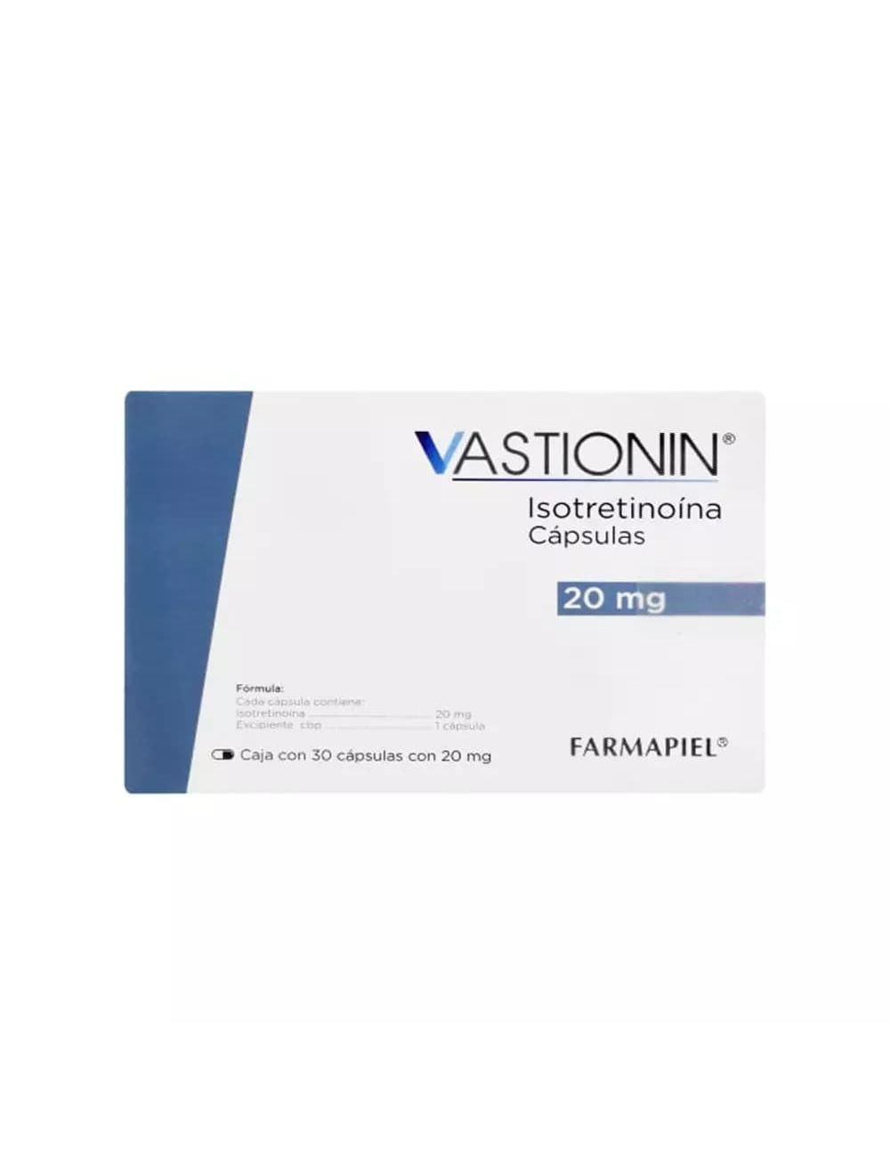 Vastionin 20 mg Caja Con 30 Cápsulas - RX1