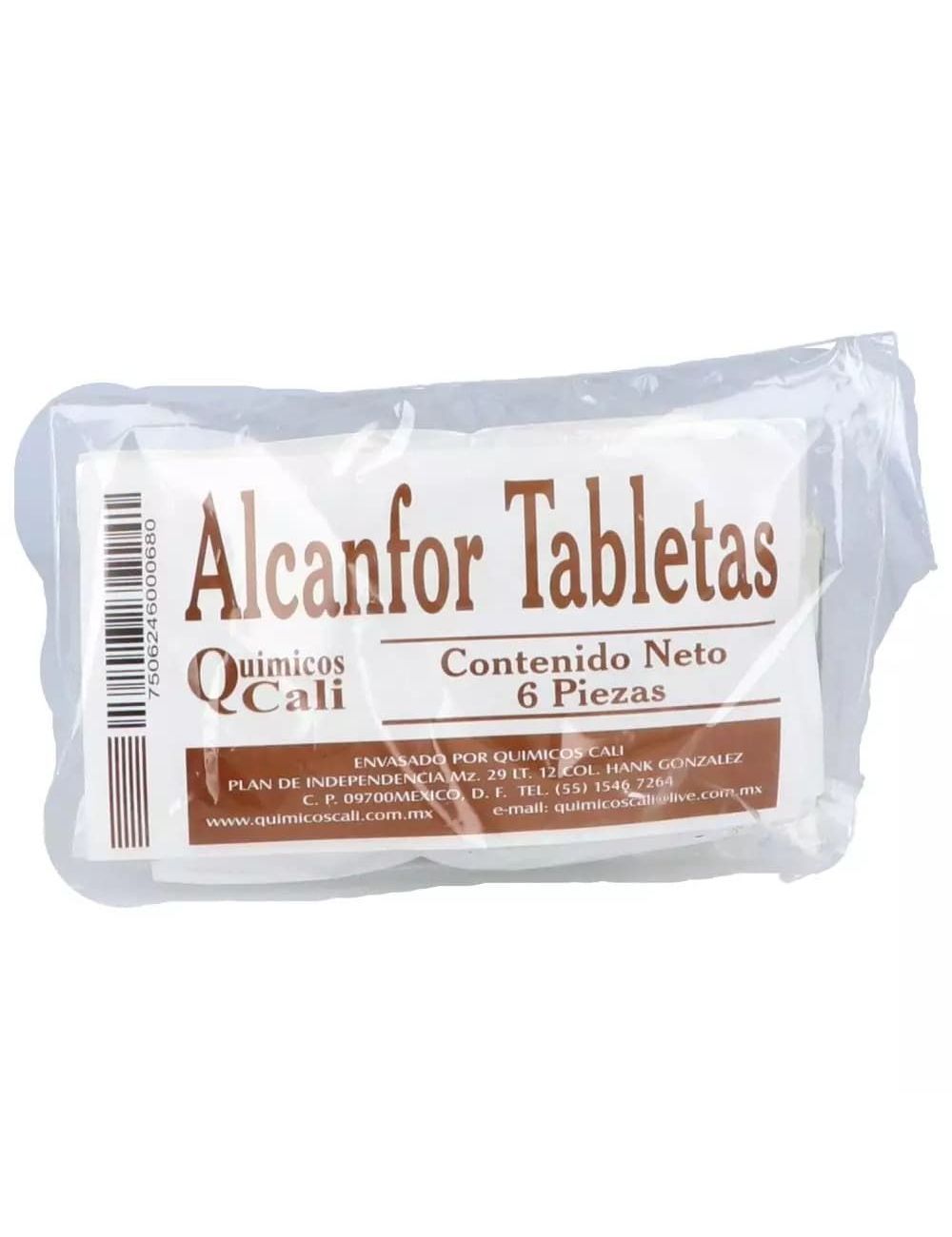 Alcanfor Tabletas 6 Sobres