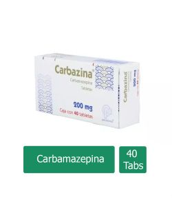 Carbazina 200 mg Caja con 40 Tabletas