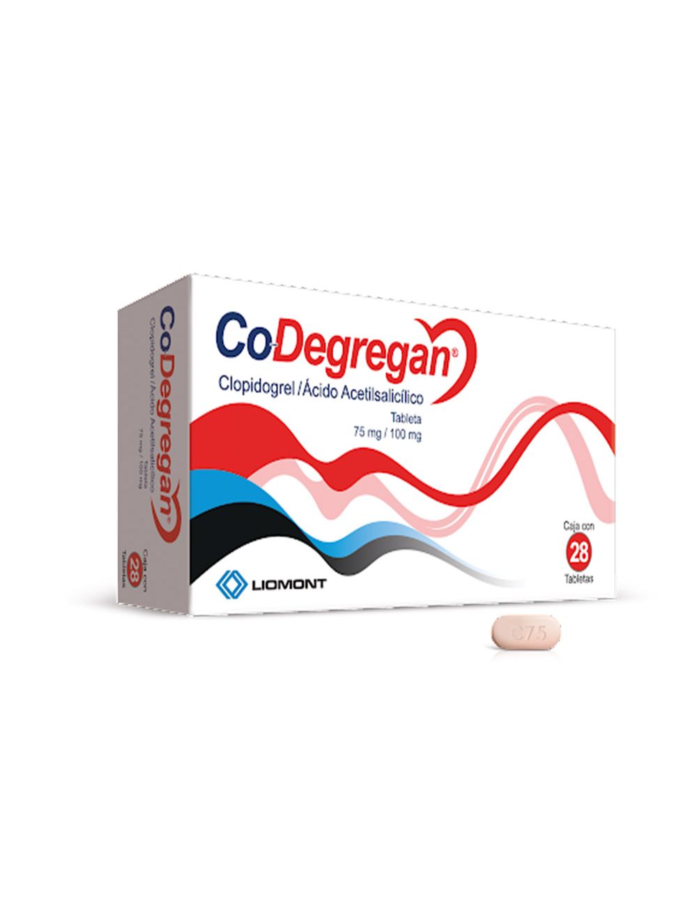 Co-Degregan 75 mg /100 mg Con 28 Tabletas