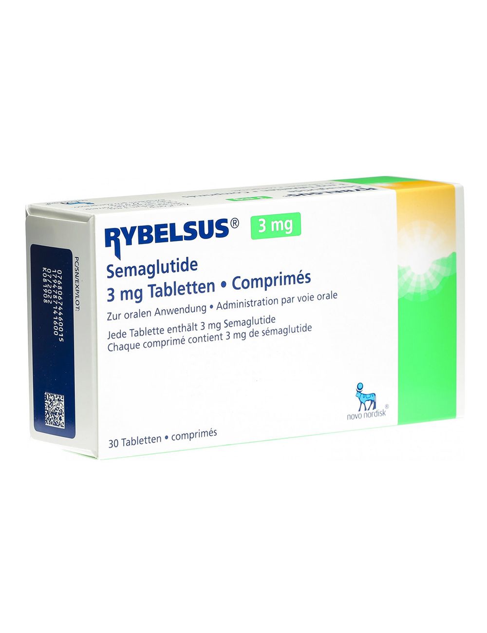 Rybelsus 3 mg Caja con 30 Tabletas