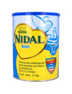 Nidal Bebé Etapa 2 Fórmula De Continuación Lata Con 1.1 kg