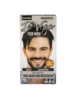 Tinte Para Hombre De La Vega Caja Con 60 mL Color Castaño Negro