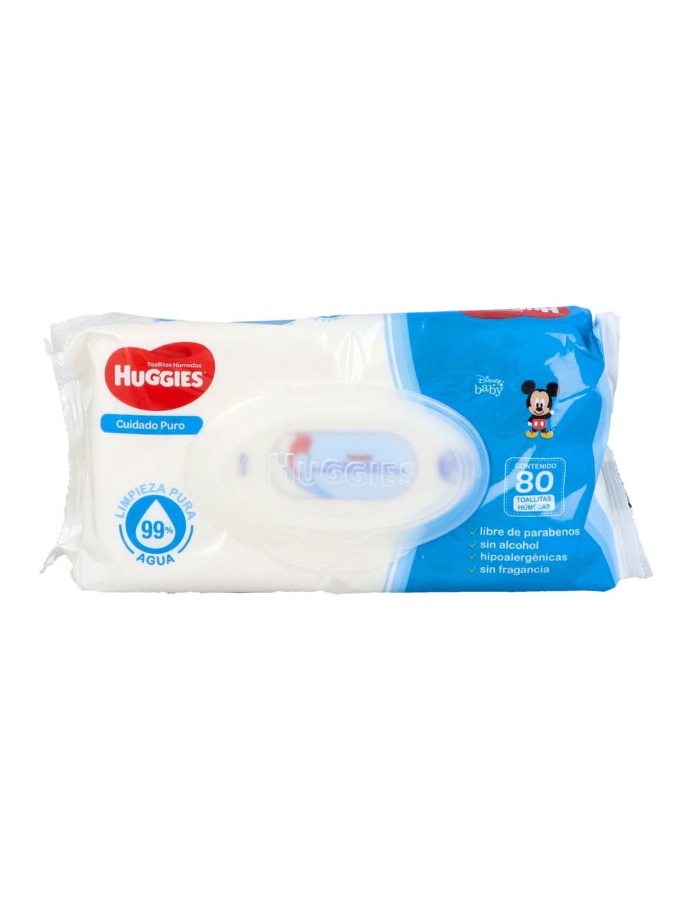 Huggies Toallitas Húmedas Natural Care Sin Aroma Empaque Con 80 Toallitas