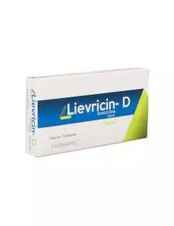 Lievricin-D 100 mg Con 15 Cápsulas