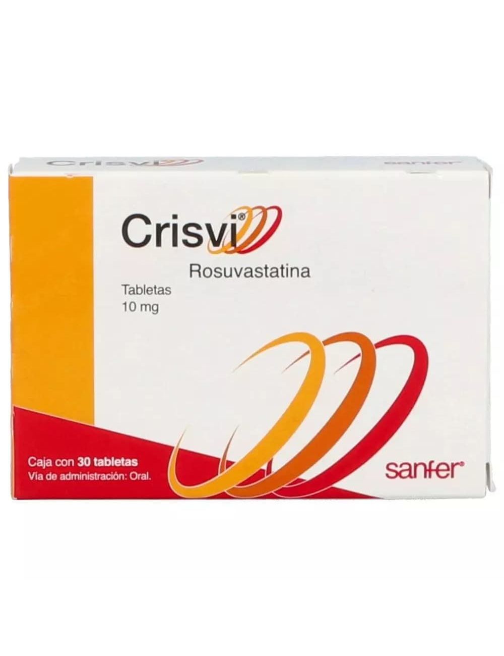 Crisvi 10 mg Caja 30 Tabletas