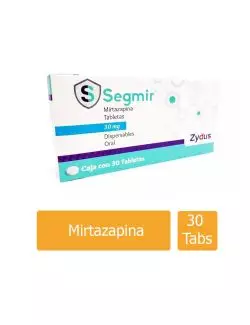 Segmir® 30 mg (Mirtazapina) - 30 Tabletas | Zydus