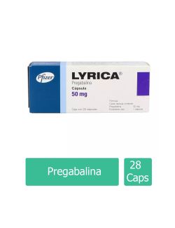 Lyrica 50 mg Caja Con 28 Cápsulas