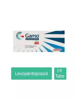 Gamo® 20 mg - Caja con 14 tabletas | Levopantoprazol | Sanfer