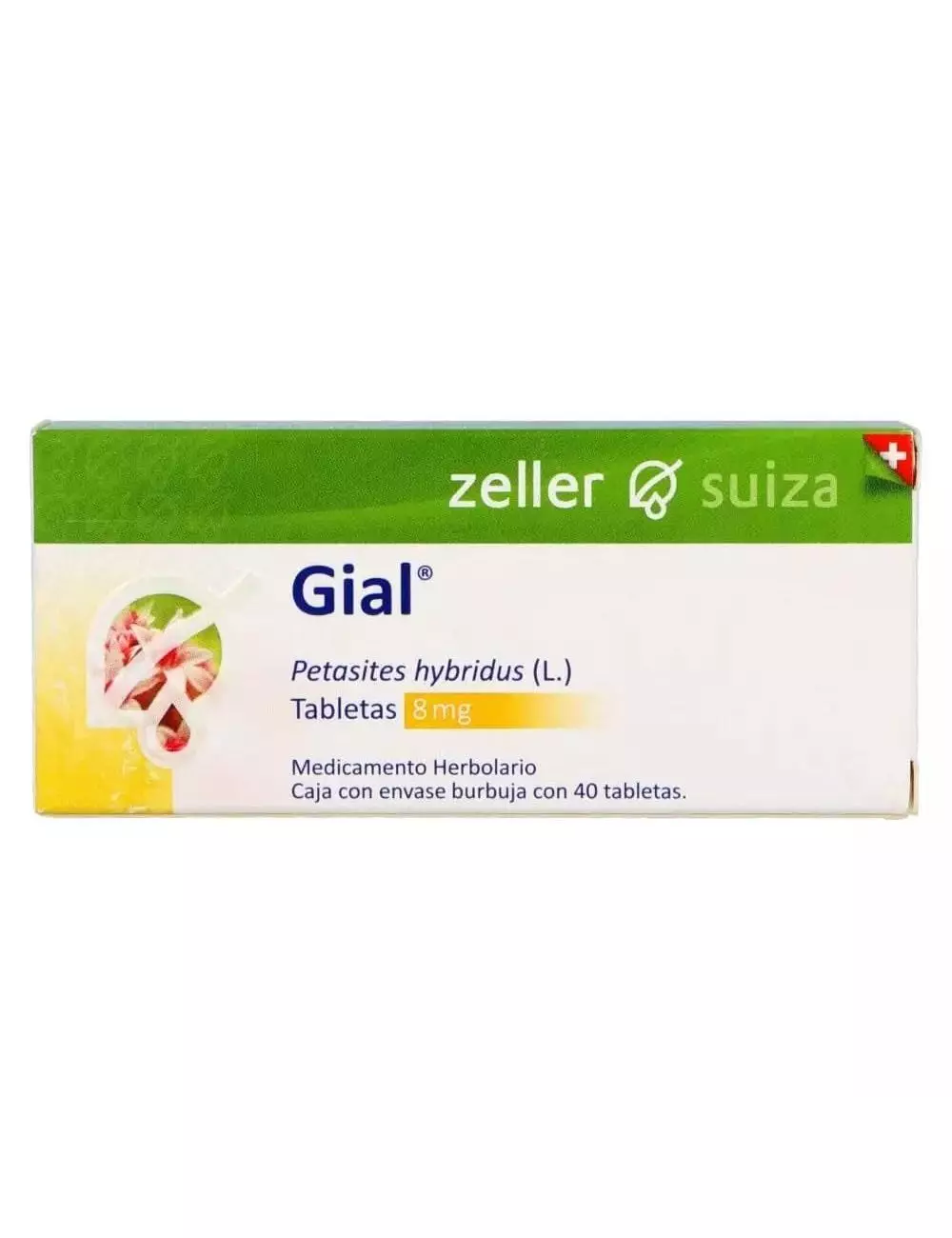 Gial 8 mg Caja Con 40 Tabletas