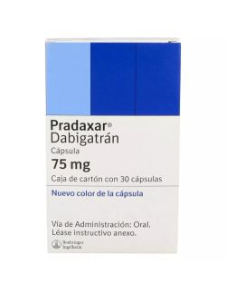 Pradaxar 75 mg Caja Con 30 Cápsulas - RX