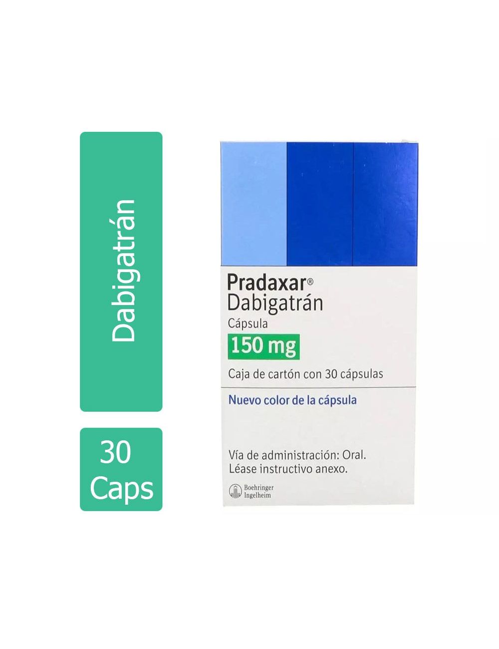Pradaxa® 150 mg (Dabigatrán) - 30 Cápsulas - Boehringer Ingelheim - RX