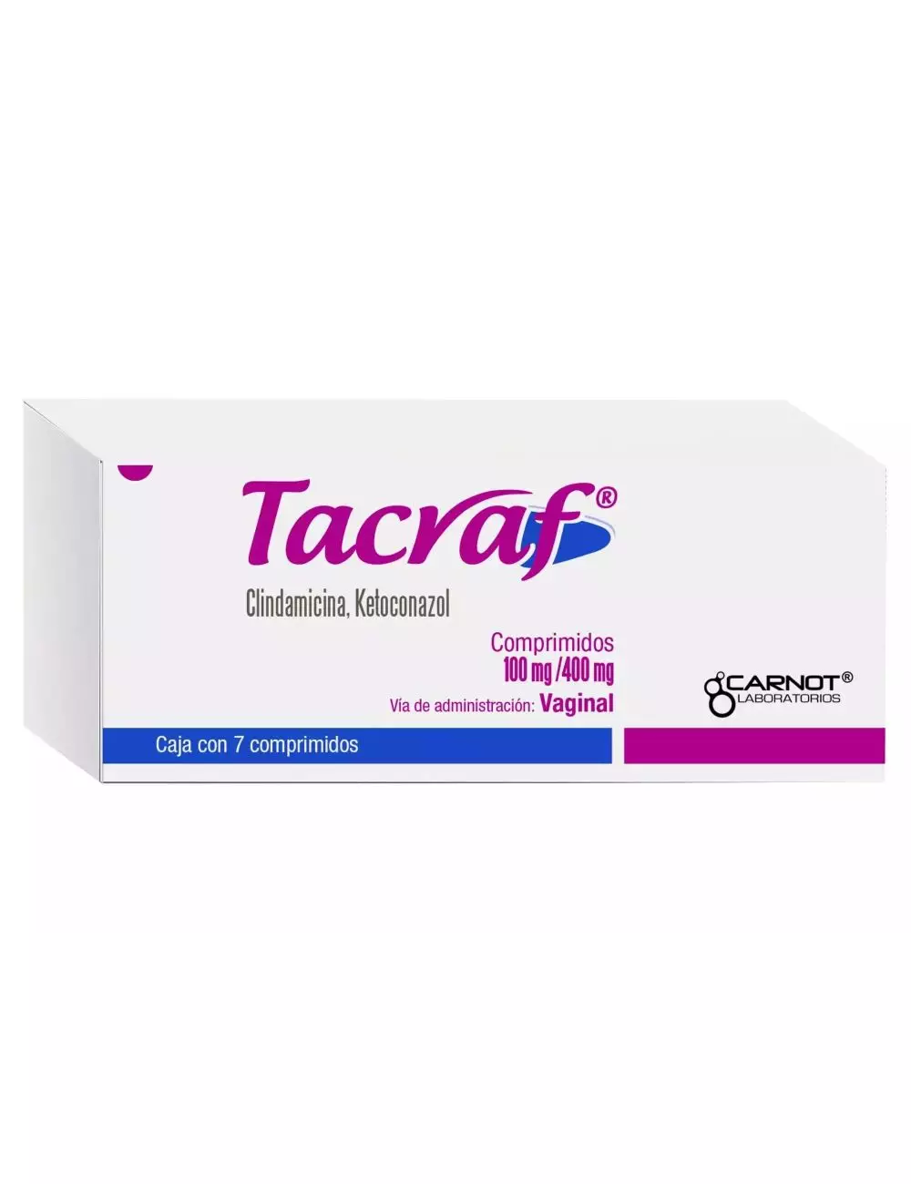 Tacraf 100 mg / 400 mg Caja Con 7 Comprimidos - RX2