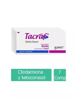 Tacraf 100 mg / 400 mg Caja Con 7 Comprimidos - RX2