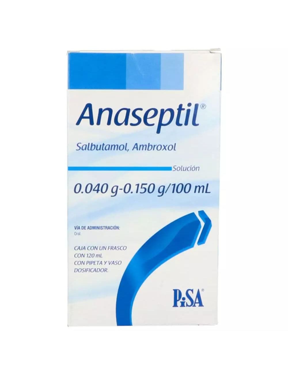 Anaseptil 0.040 / 0.150 g Solución Caja Con Frasco Con 120 mL