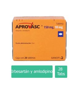 Aprovasc 150 mg / 10 mg Caja con 28 Tabletas