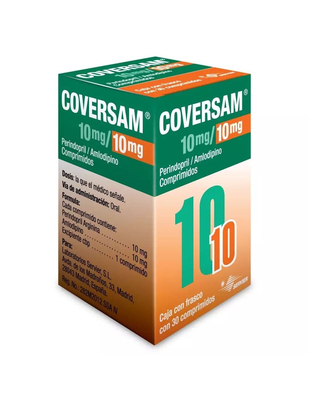 Coversam 10 mg/10 mg Caja Con 30 Comprimidos